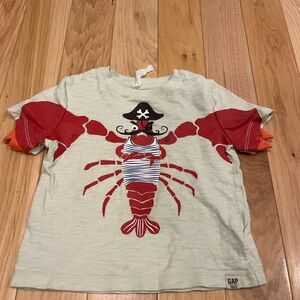 GAP Nautical Lobster Pirate Tee - Red and Cream